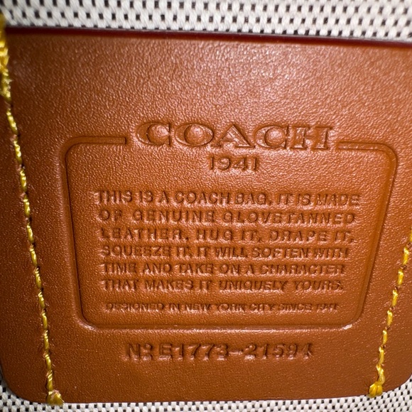 COPY - Coach Colorblock 1941 Soho Leather Crossbody Chalk and Burgundy - Picture 8 of 12